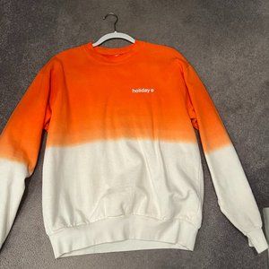 Holiday brand Ombre Orange Fleece Sweatshirt